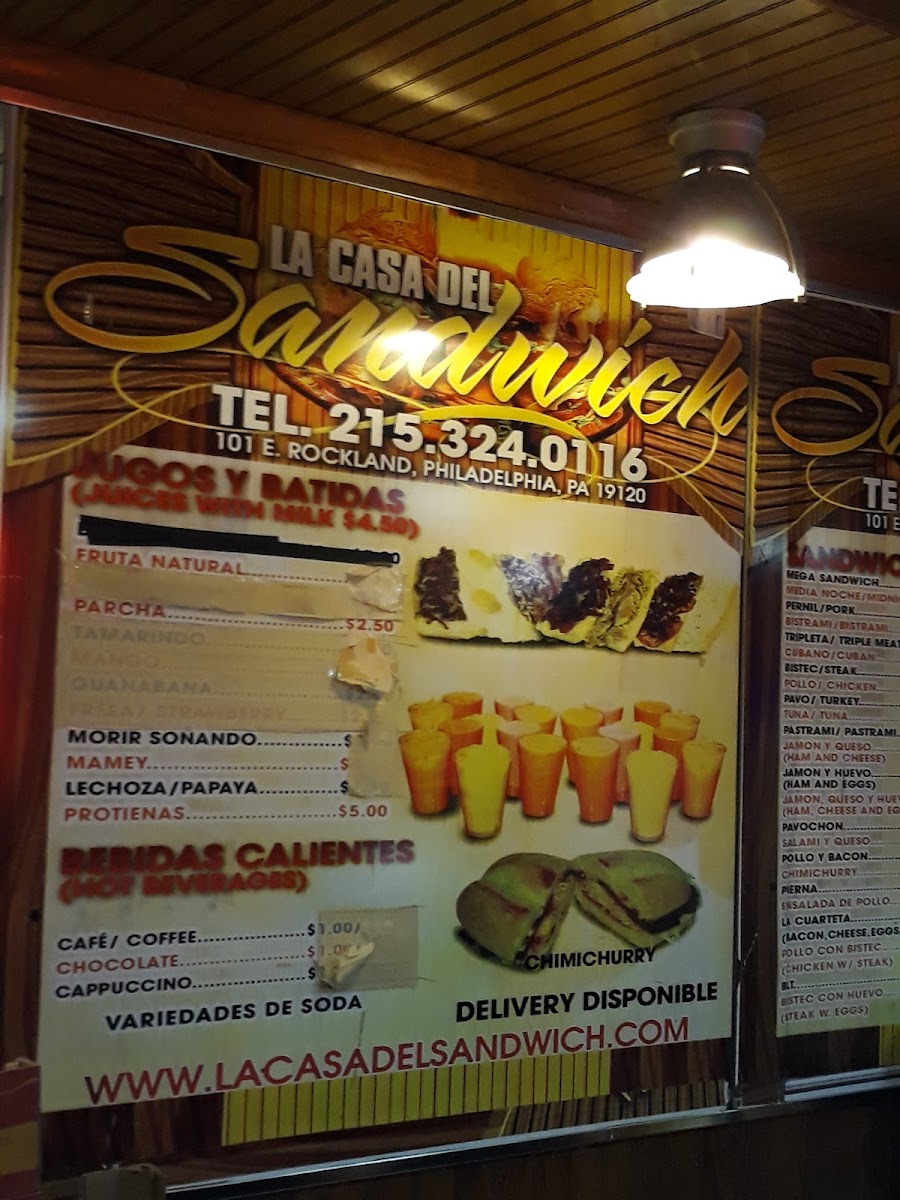 La Casa del Sandwich Menu - Image 5